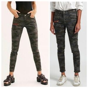 Etienne Marcel Camo Moto Skinny Jeans Grunge Whimsigoth Baddie Y2K Military 30